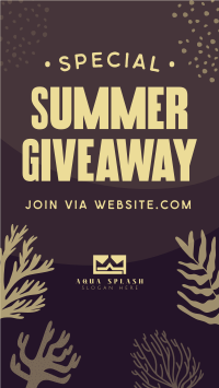 Corals Summer Giveaway TikTok Video Image Preview