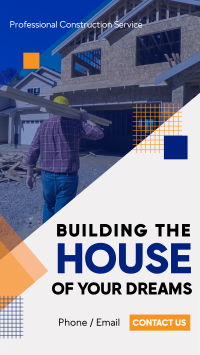 Building Home Construction Instagram Reel Design