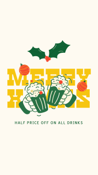 Christmas Drinks Promo Facebook story Image Preview