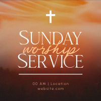 Blessed Sunday Service Linkedin Post Image Preview