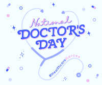 Quirky Doctors Day Facebook Post Design
