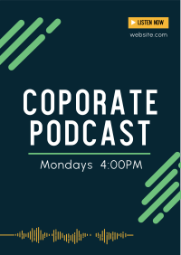 Corporate Podcast Flyer Image Preview