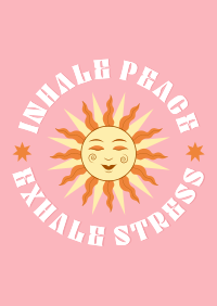 Peace Relax Day Poster Design