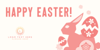 Floral Easter Bunny  Twitter post Image Preview