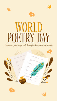 Poetry Creation Day Video Image Preview