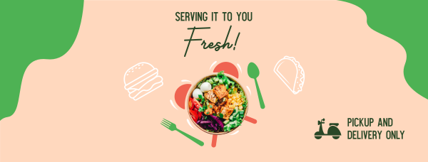 Fresh Vegan Bowl Facebook Cover Design Image Preview