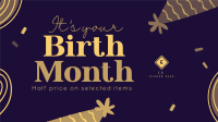 Birthday Month Promo Facebook event cover Image Preview