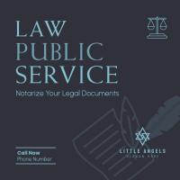 Firm Notary Service Instagram Post Design