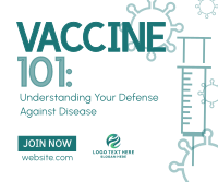Health Vaccine Webinar Facebook Post Design
