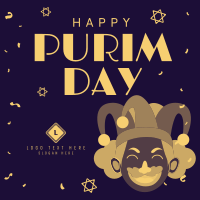 Purim Carnival Jester Linkedin Post Image Preview