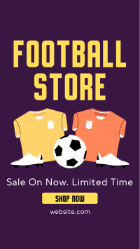Football Merchandise Facebook Story Design