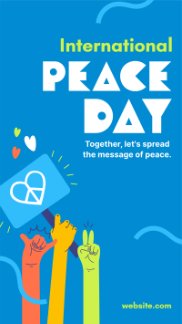 United for Peace Day Instagram Reel Design