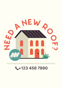 New House Roof Flyer Image Preview