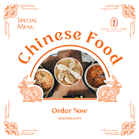 Special Chinese Food Instagram Post Design