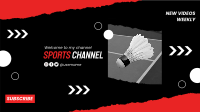 Badminton O’ Clock YouTube Banner Design