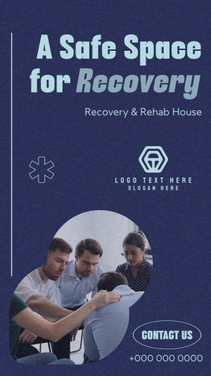 Minimalist Recovery House Facebook story Image Preview