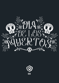 Colorful Calavera Poster Image Preview