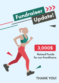 Marathon Fundraiser Update Flyer Design