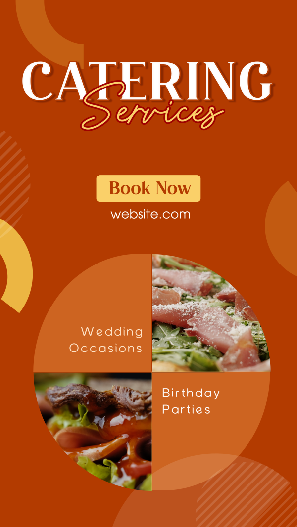 Food Catering Services Facebook Story Design