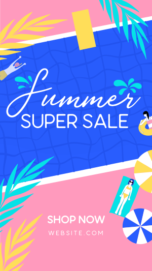 Summer Super Sale Instagram story Image Preview