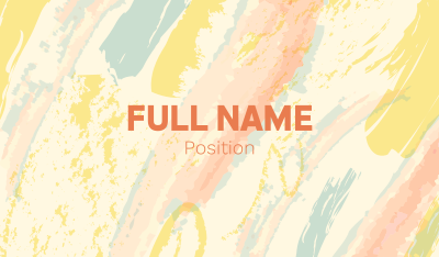 Abstract Paint Strokes Business Card Image Preview