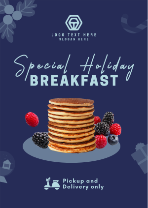Holiday Breakfast Restaurant Poster Image Preview