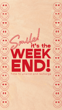 Smile Weekend Quote Instagram story Image Preview