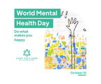 World Mental Health Day Facebook Post Design