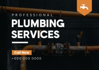 Plumbing Services Postcard Image Preview