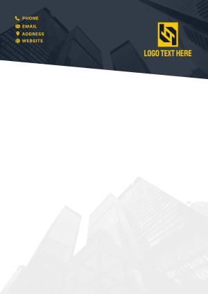 Cityscape Towers Letterhead Image Preview