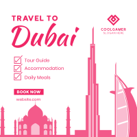 Dubai Travel Package Instagram Post Design