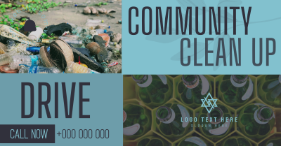 Community Clean Up Drive Facebook ad Image Preview