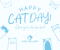 Wiggly Cats Facebook Post Design