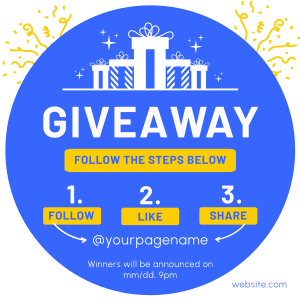 Simple Giveaway Instagram post Image Preview