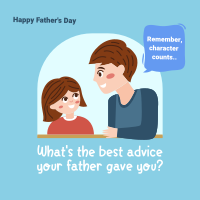 Best Dad Advice Instagram Post Design