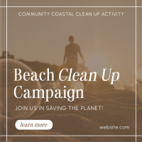 Beach Clean Up Drive Instagram Post Design