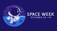 Astronaut Badge Facebook Event Cover Design