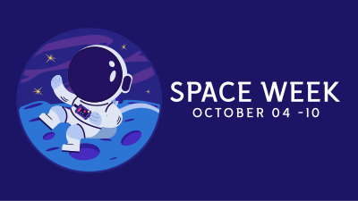 Astronaut Badge Facebook event cover Image Preview