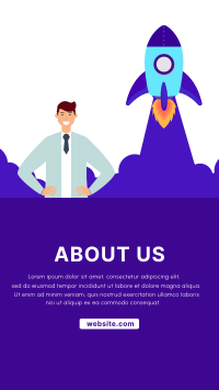 About Us Startup Facebook Story Design