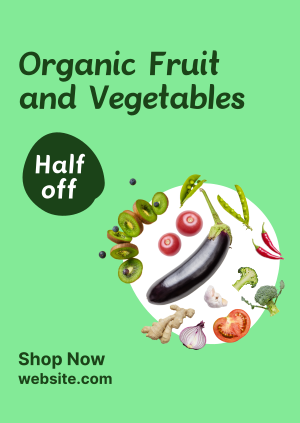 Organic Vegetables Market Poster