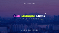 Lofi Midnight Music YouTube cover (channel art) Image Preview