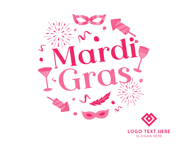 Mardi Gras Festival Facebook Post Design Image Preview