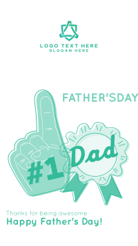 Number 1 Dad Facebook Story Design