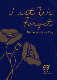 Remembrance Flowers Flyer Image Preview