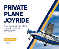 Private Plane Joyride Facebook Post Design