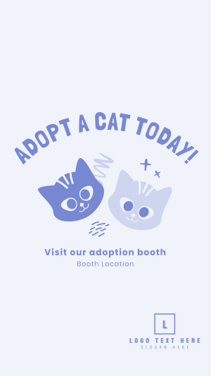 Adopt A Cat Today Instagram story Image Preview