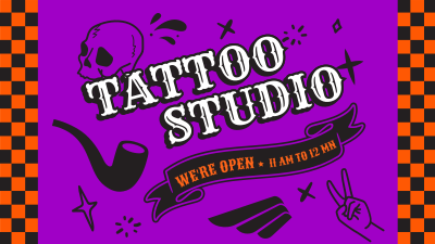 Checkerboard Tattoo Studio Facebook event cover Image Preview
