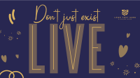 Live Your Life Facebook Event Cover Design