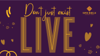 Live Your Life Facebook Event Cover Design