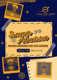Summer Education Bulletin Poster Image Preview